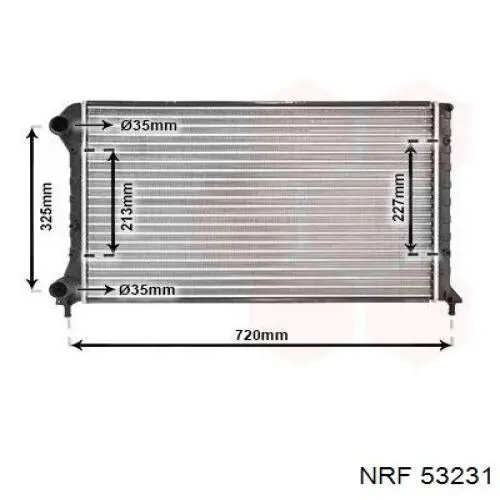 46803039 GP radiador refrigeración del motor