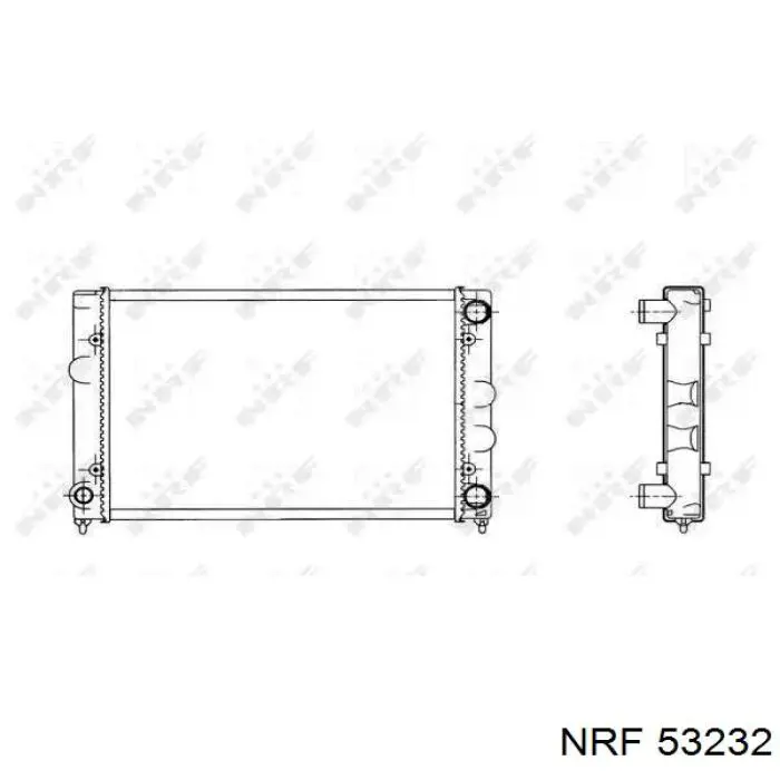 53232 NRF radiador refrigeración del motor