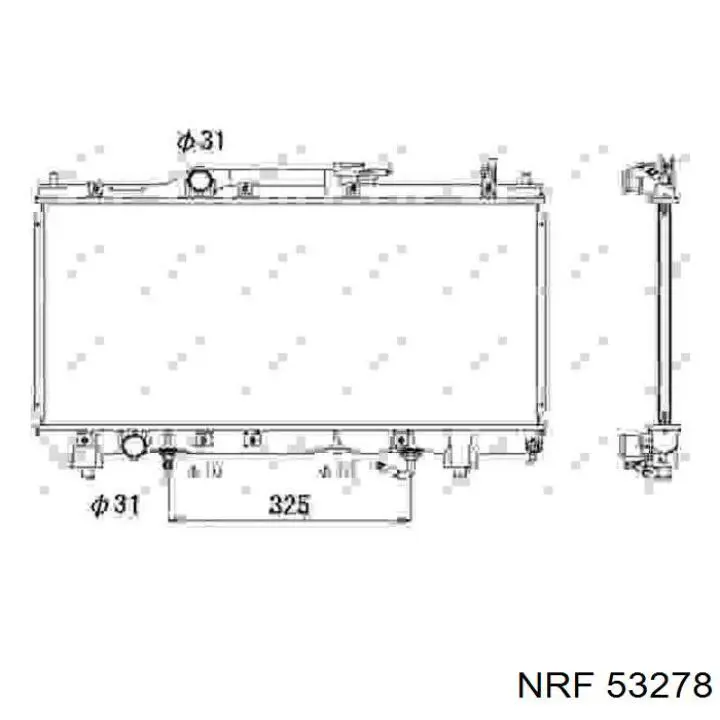 ADT39852 Blue Print radiador refrigeración del motor