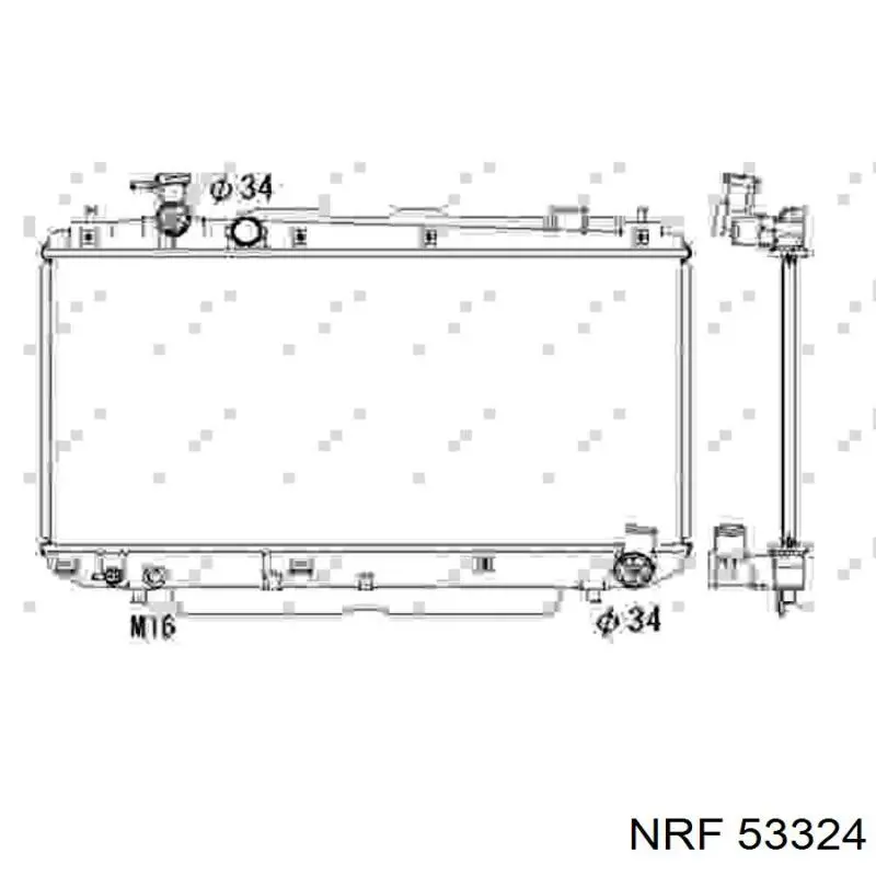  Radiador refrigeración del motor para Toyota RAV4 2 