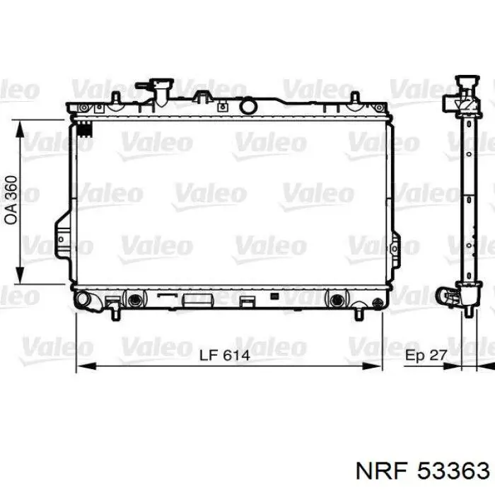 ADG09858 Blue Print radiador refrigeración del motor