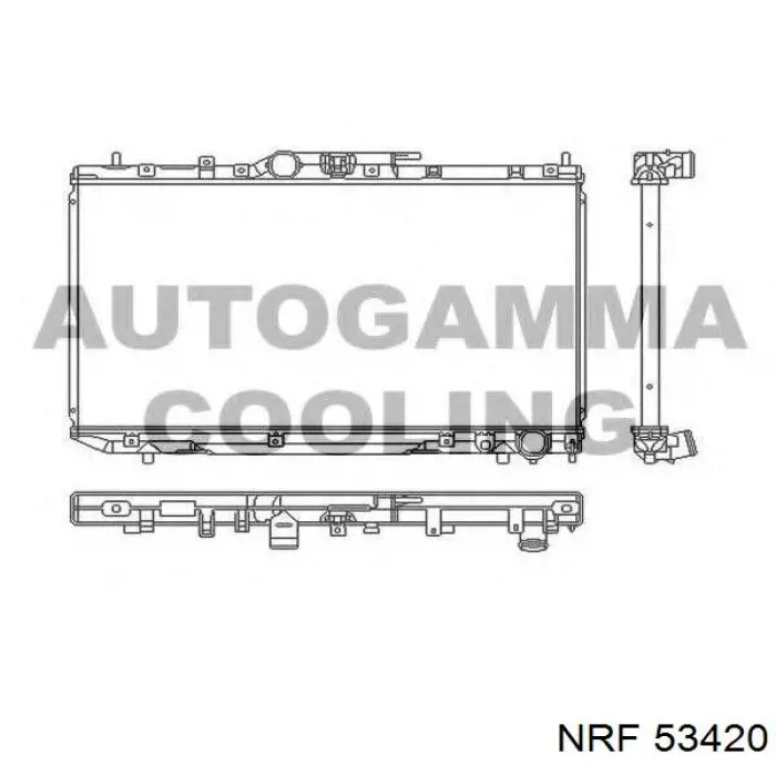 FP 70 A546-KY FPS radiador refrigeración del motor