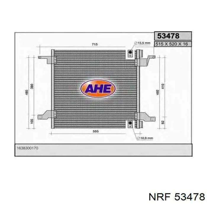 66632 Nissens radiador refrigeración del motor