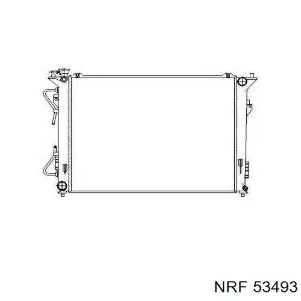 53493 NRF radiador refrigeración del motor