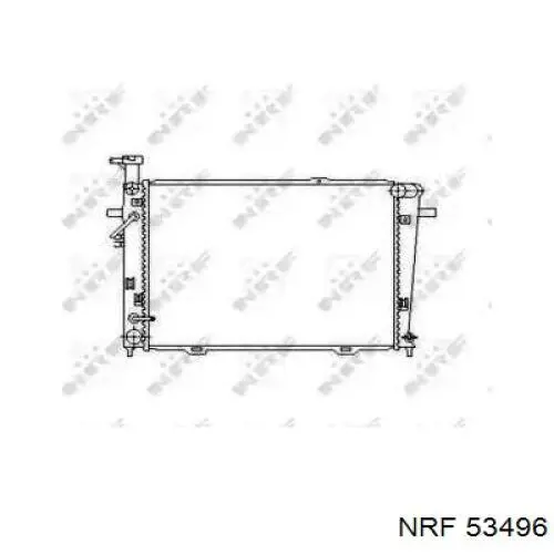 53496 NRF radiador refrigeración del motor