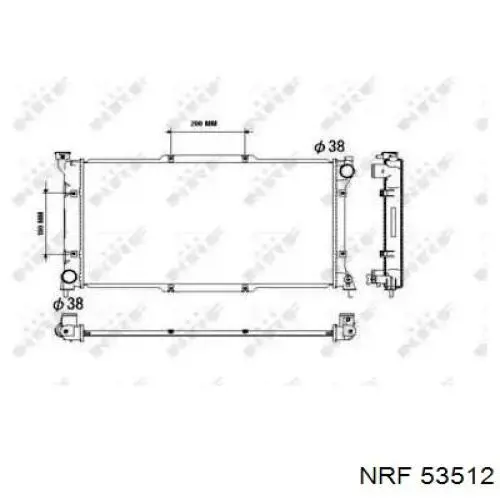  Radiador refrigeración del motor para Subaru Legacy 2 