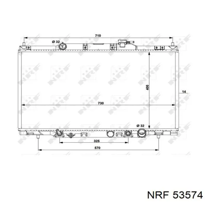  Radiador refrigeración del motor para Honda CR-V RD