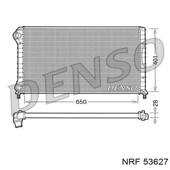 53627 NRF radiador refrigeración del motor