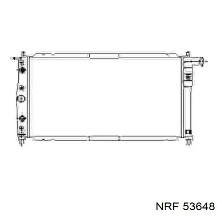 53648 NRF radiador refrigeración del motor