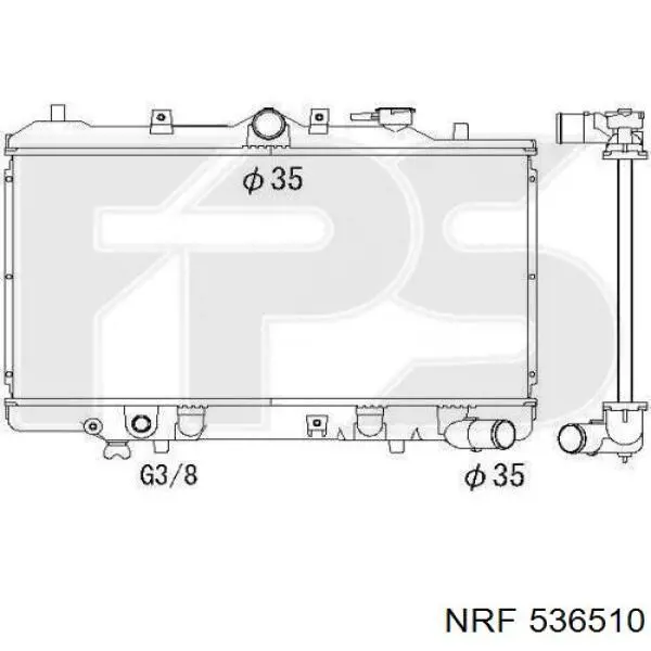  Radiador refrigeración del motor para Mazda 323 3 