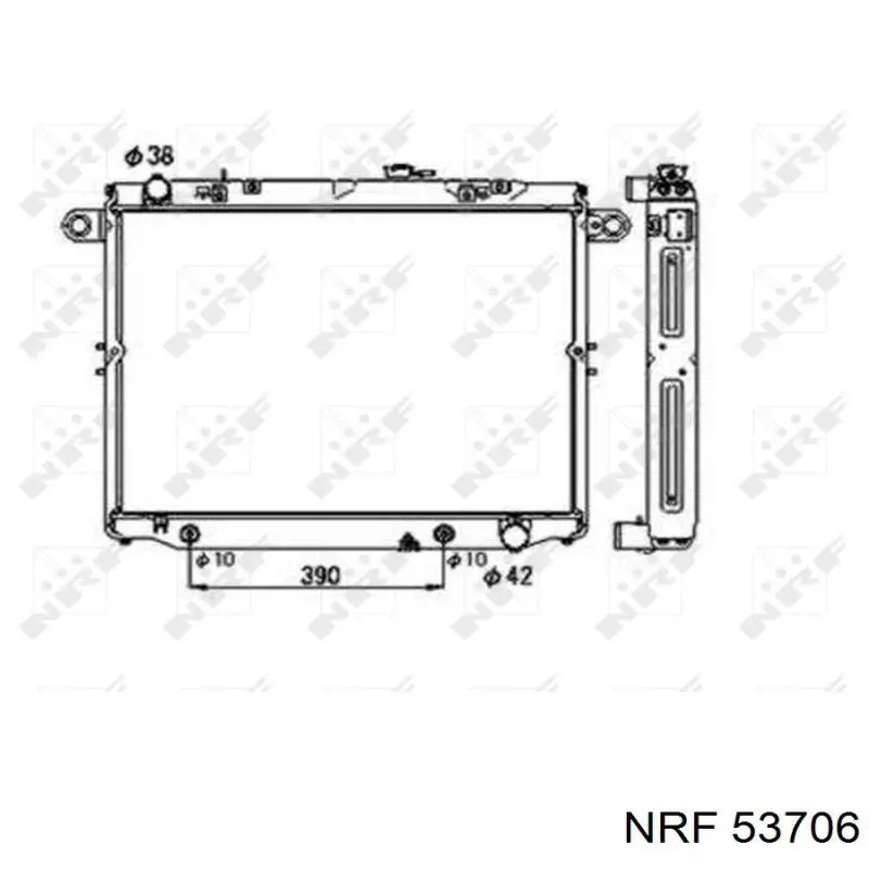  Radiador refrigeración del motor para Toyota Land Cruiser 