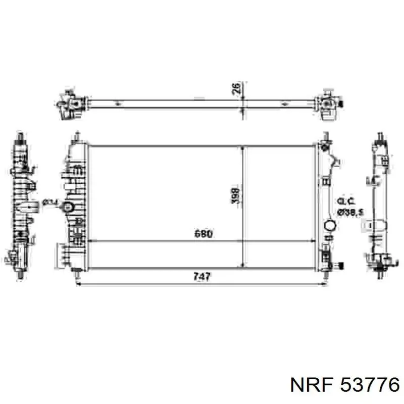  Radiador refrigeración del motor para Opel Insignia G09