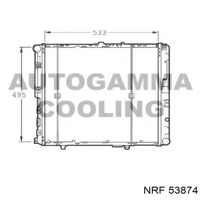 50140803 Polcar radiador refrigeración del motor