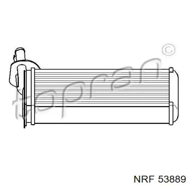  Radiador de calefacción para Volkswagen Transporter 70XB, 70XC, 7DB, 7DW