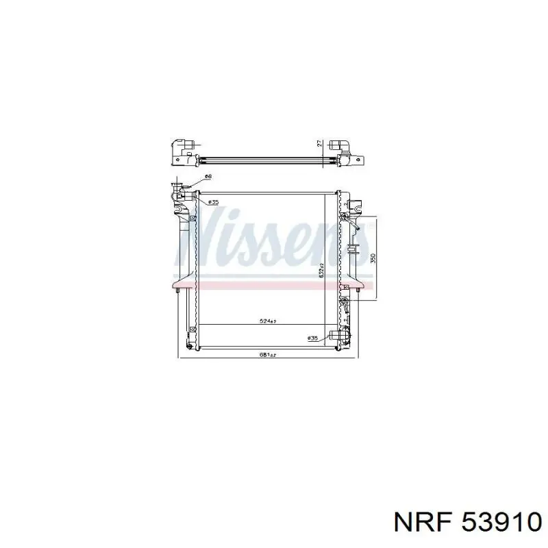 347965 Kale radiador refrigeración del motor