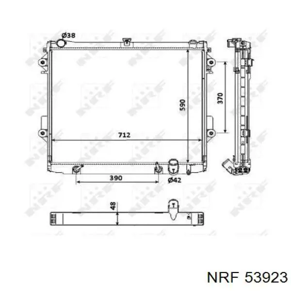  Radiador refrigeración del motor para Lexus LX URJ201