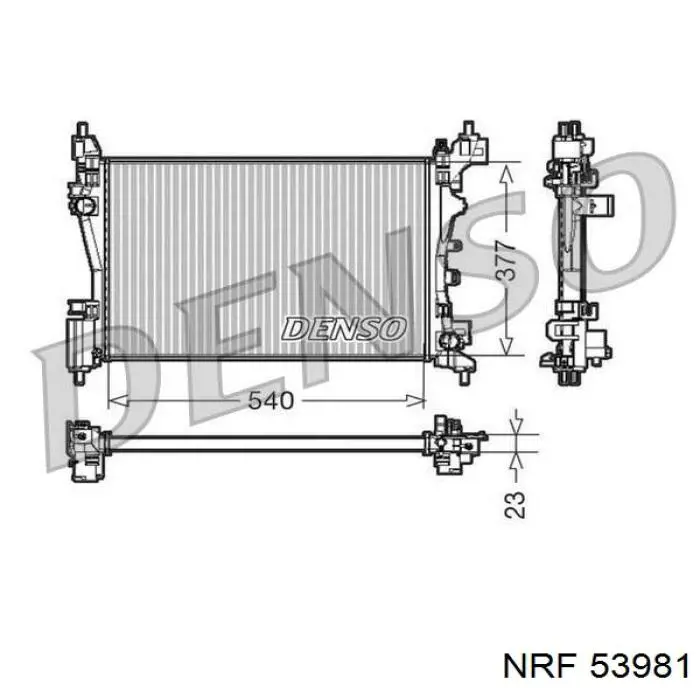 8MK376754574 HELLA radiador refrigeración del motor