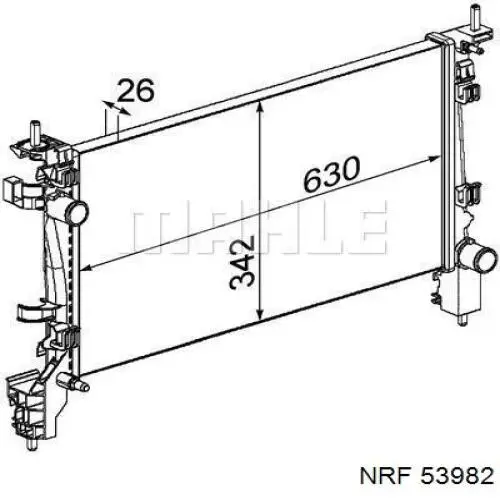 239108-2 Polcar radiador refrigeración del motor