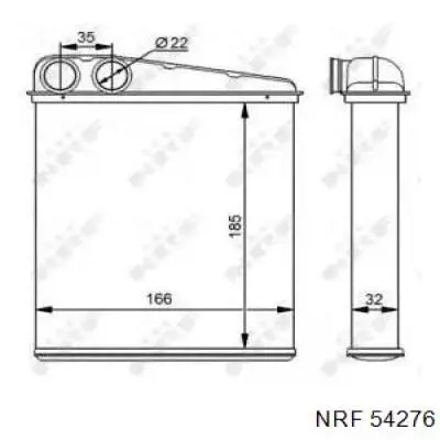  Radiador de calefacción para Mercedes B W245