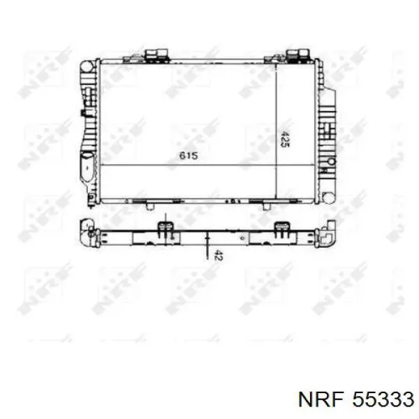 2025004103 Mercedes radiador refrigeración del motor