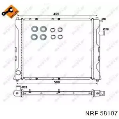  Radiador refrigeración del motor para Rover 200 RF