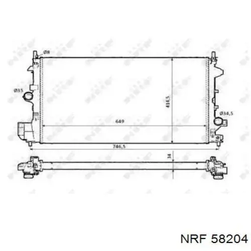 1300273 Opel radiador refrigeración del motor