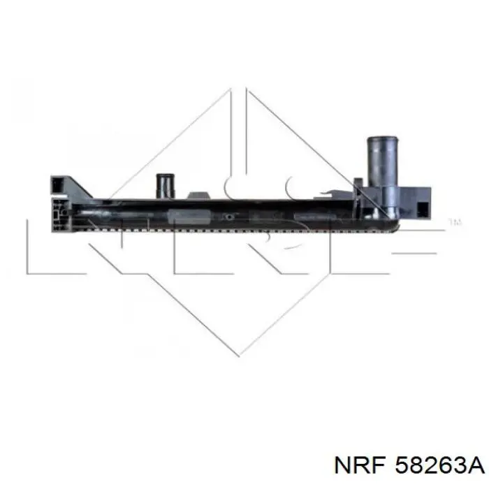 58263A NRF radiador refrigeración del motor