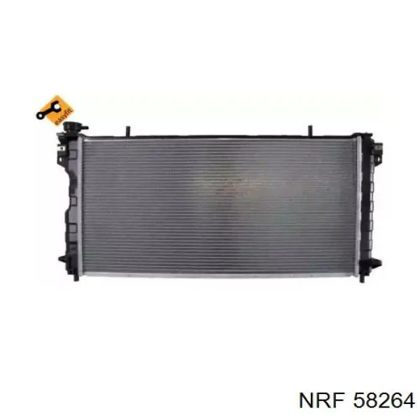 58264 NRF radiador refrigeración del motor