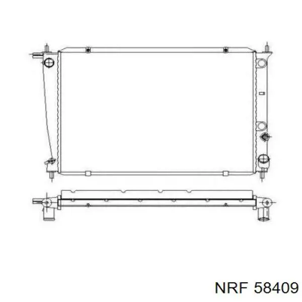 67097 Nissens radiador refrigeración del motor