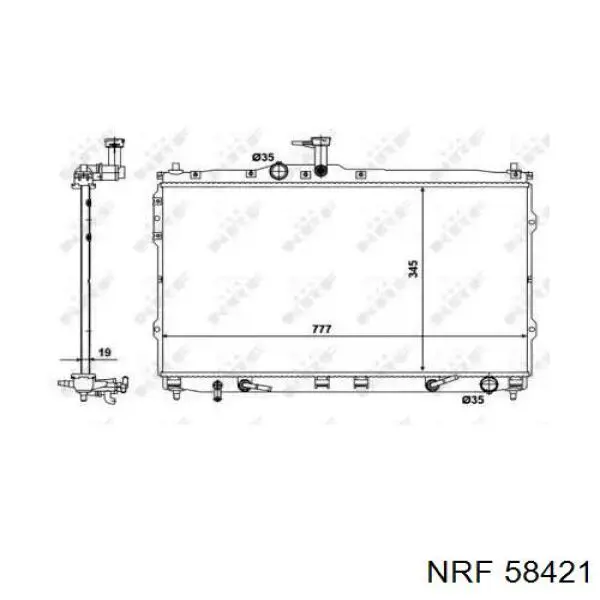 253104H550 HCC radiador refrigeración del motor