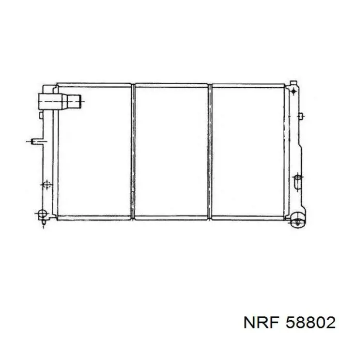  Radiador refrigeración del motor para Peugeot 605 6B