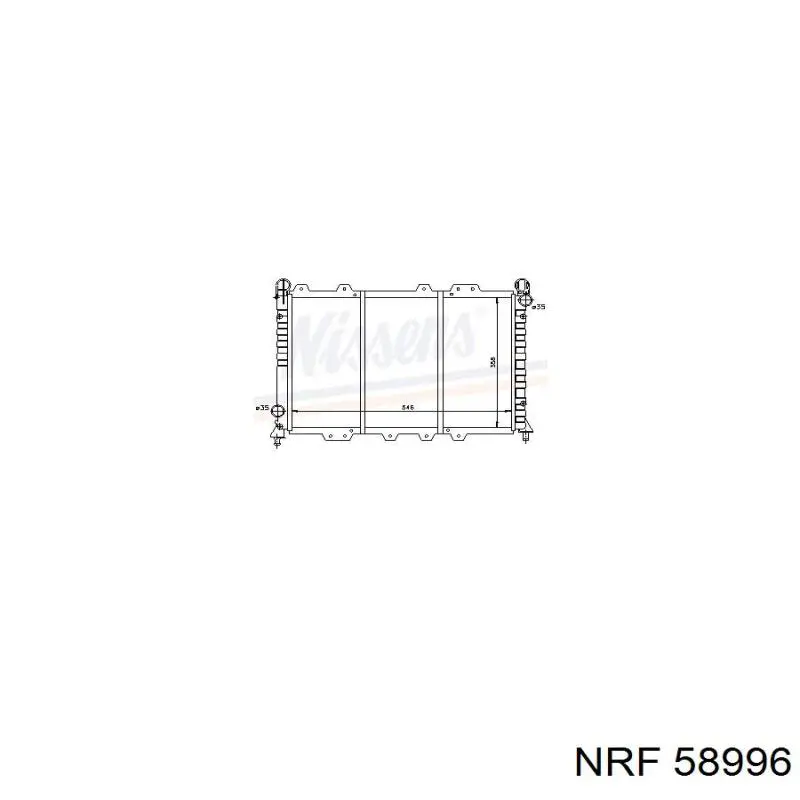 71735411 Fiat/Alfa/Lancia radiador refrigeración del motor