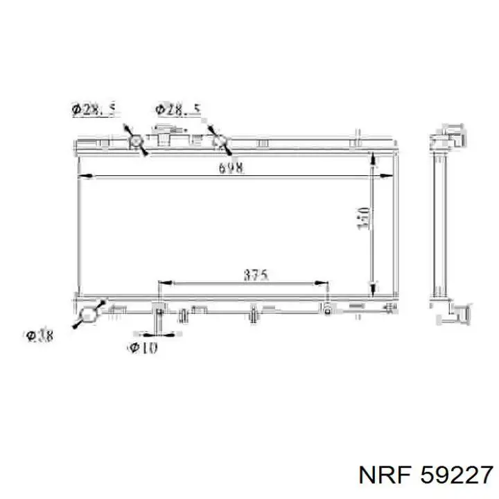  Radiador refrigeración del motor para Subaru Legacy 3 