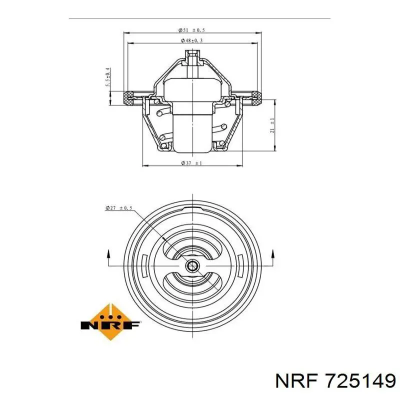 725149 NRF termostato, refrigerante