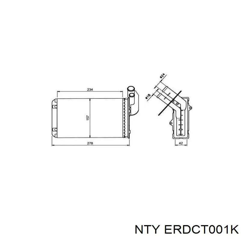 ERD-CT-001K NTY resitencia, ventilador habitáculo