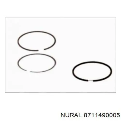 87-114900-05 Nural pistón completo para 1 cilindro, std