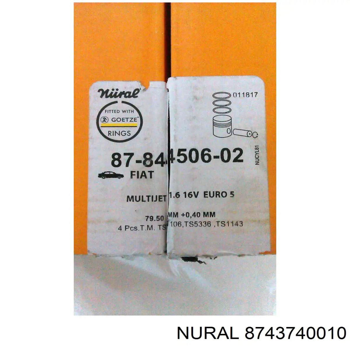 0625072 Opel pistón completo para 1 cilindro, std