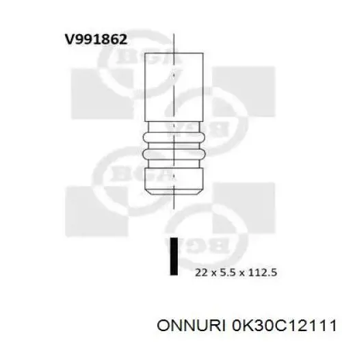 0K30C12111 Hyundai/Kia 