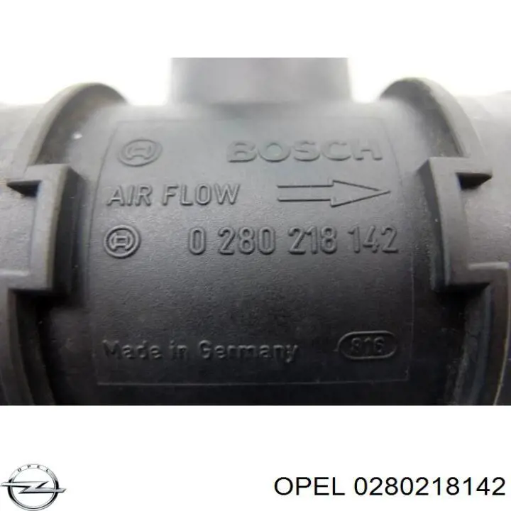 0280218142 Opel sensor de flujo de aire/medidor de flujo (flujo de aire masibo)