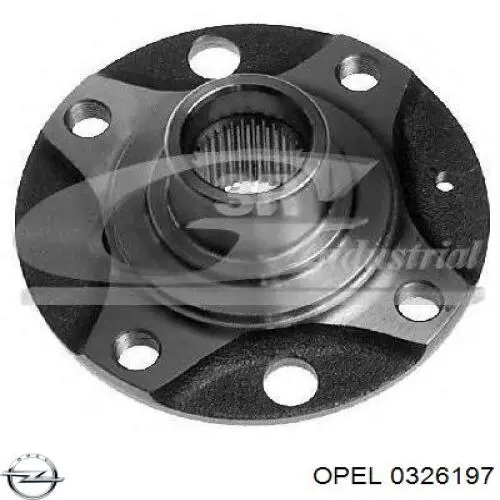 0326197 Opel cubo de rueda delantero