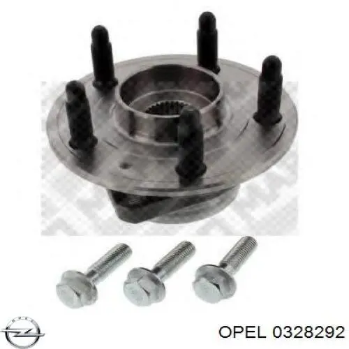 0328292 Opel cubo de rueda delantero