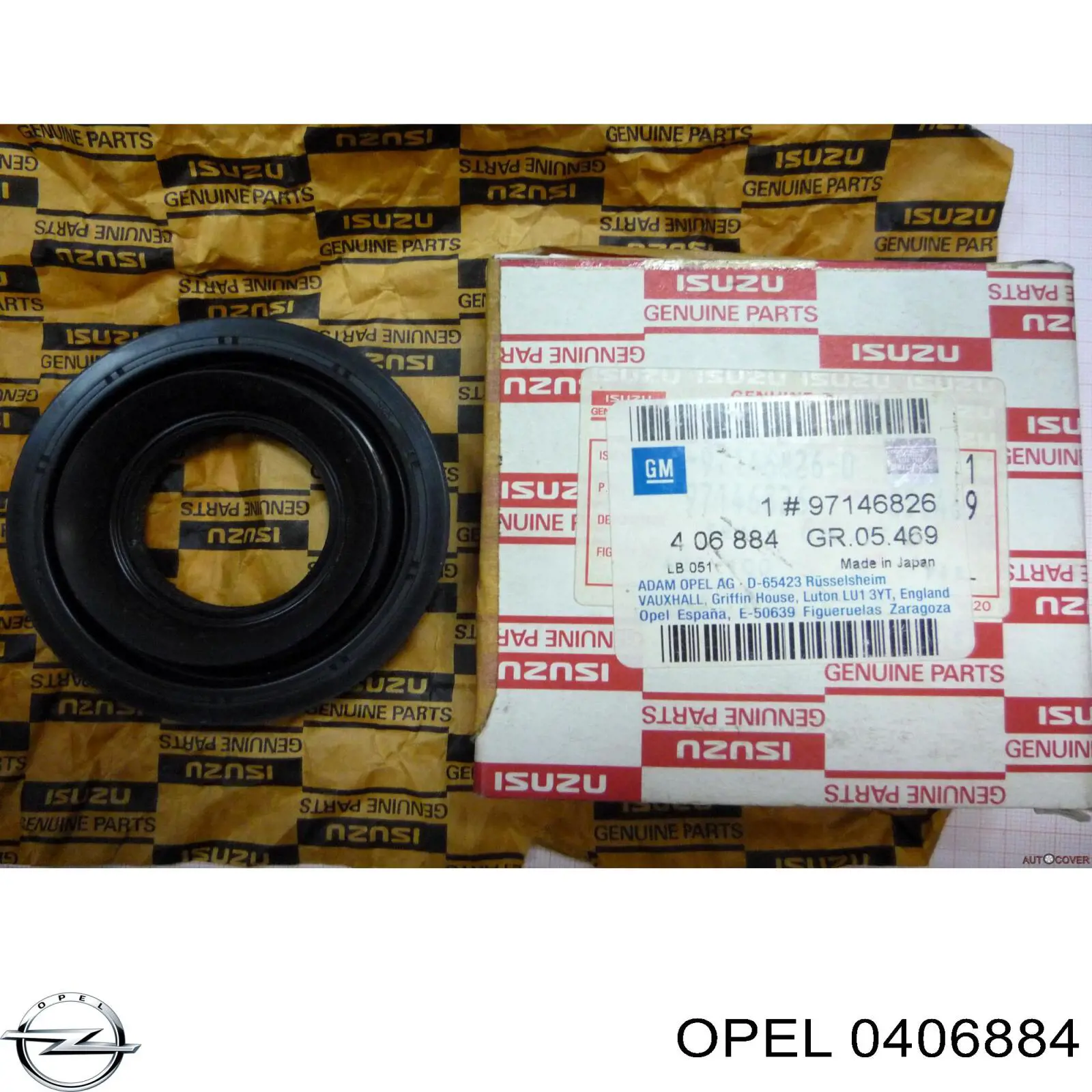 0406884 Opel anillo retén, diferencial eje trasero