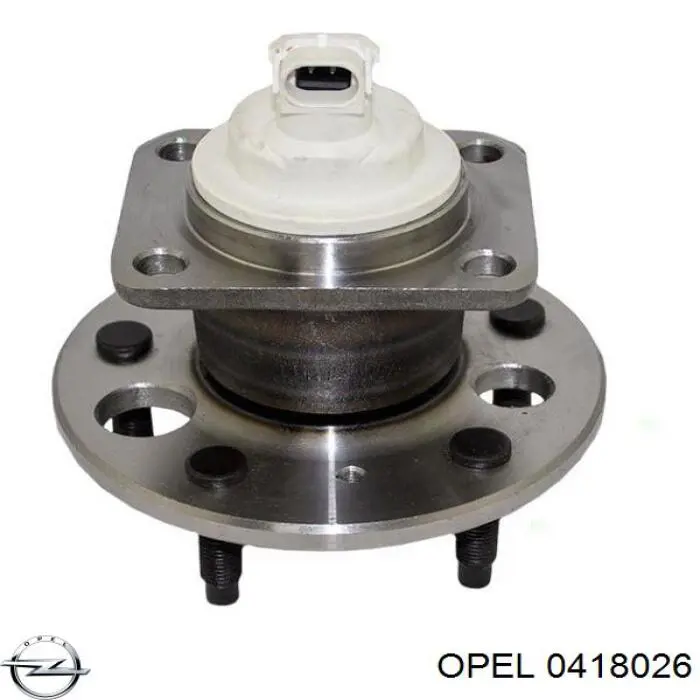 0418026 Opel cubo de rueda trasero