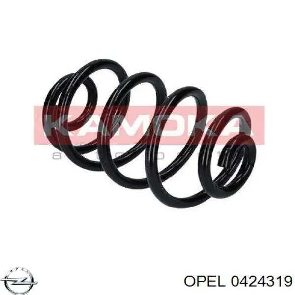 0424319 Opel muelle de suspensión eje trasero