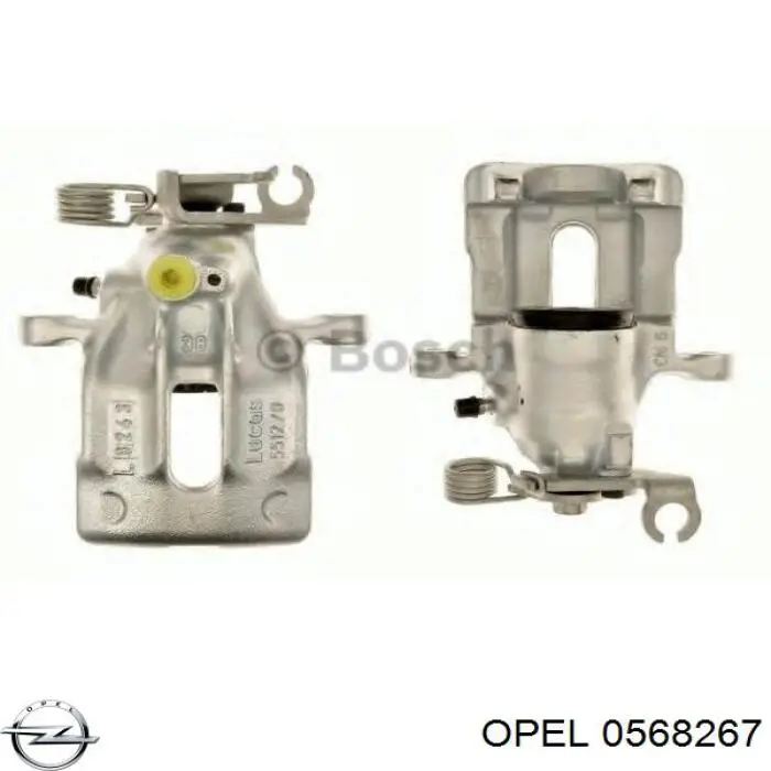 0568267 Opel freno de tambor trasero