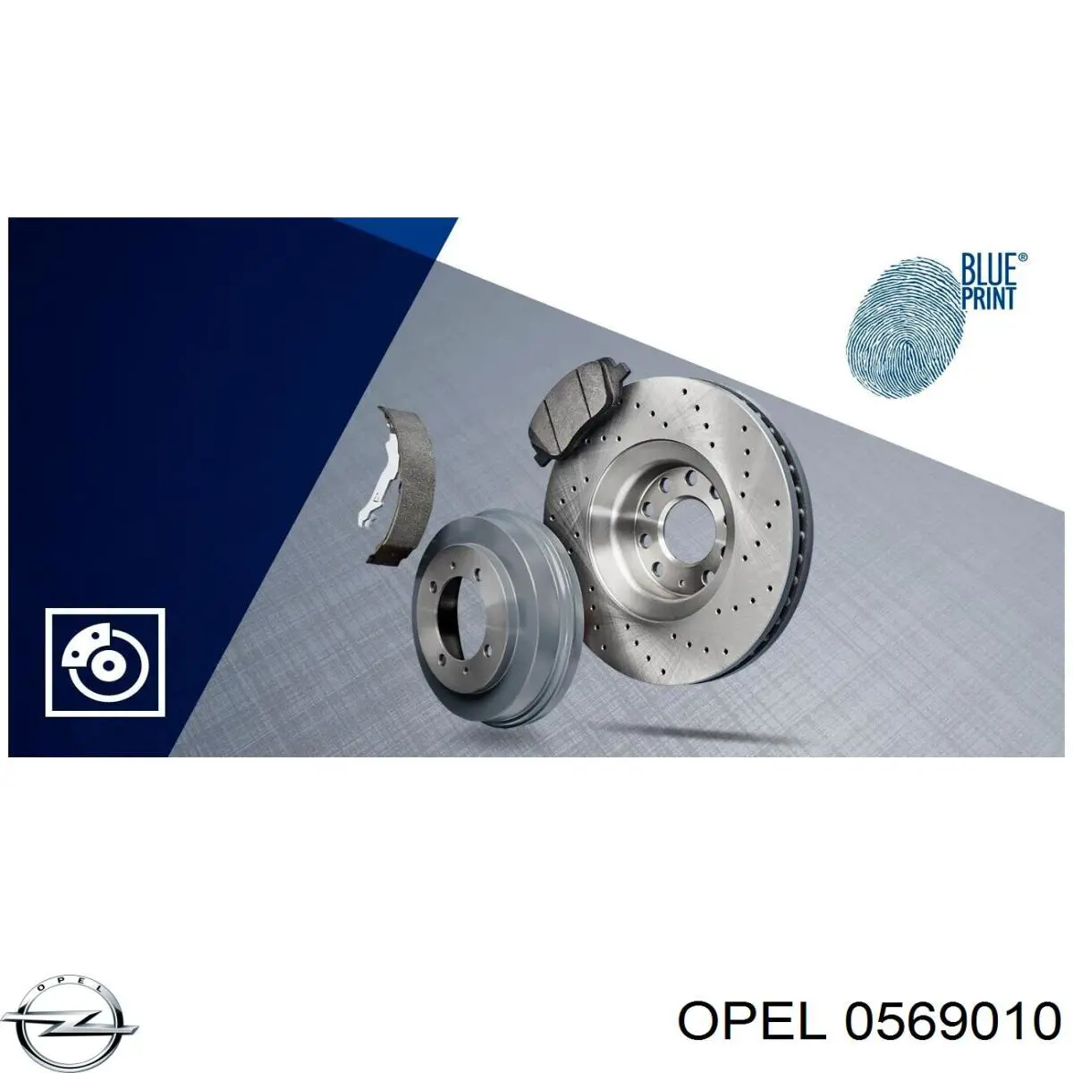 0569010 Opel freno de disco delantero