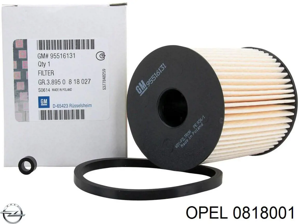 0818001 Opel filtro combustible