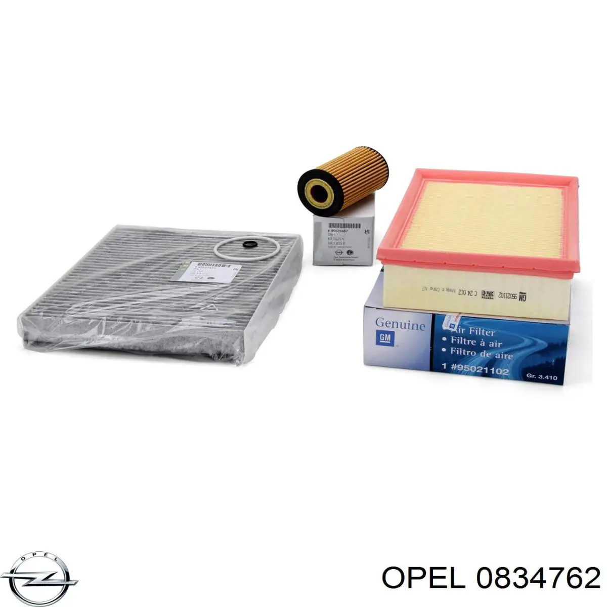 0834762 Opel filtro de aire