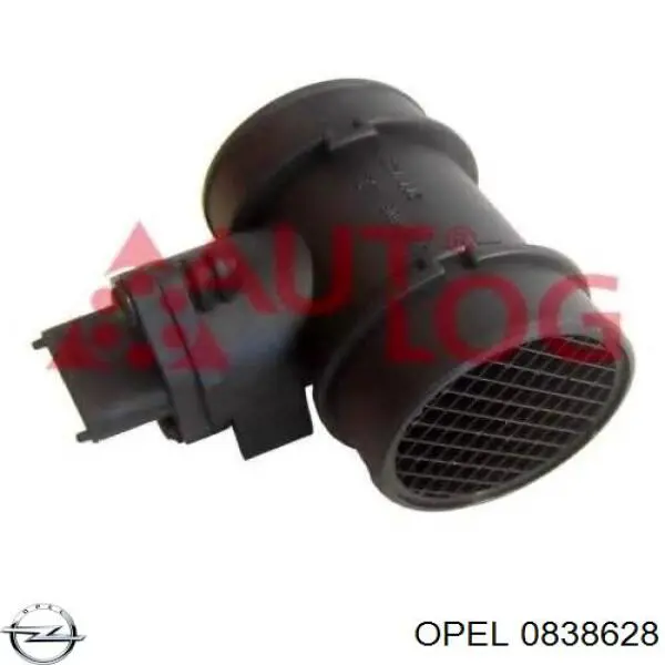 0838628 Opel sensor de flujo de aire/medidor de flujo (flujo de aire masibo)