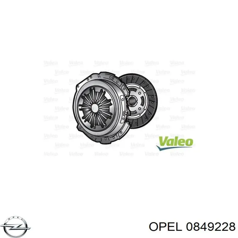 0849228 Opel tuerca del colector de escape